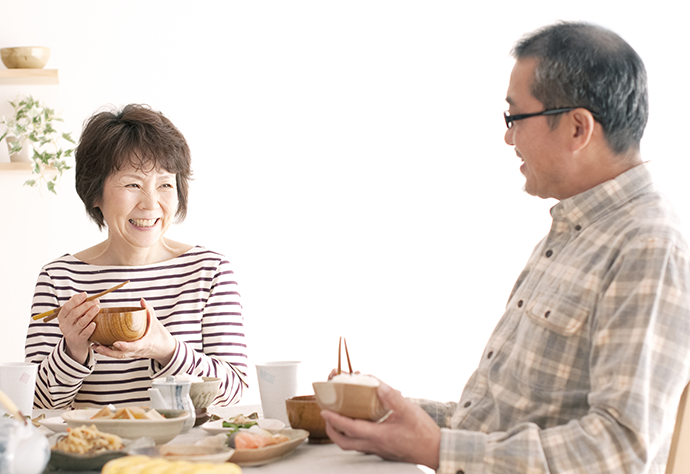 自分の歯で噛むようにしっかりと噛みたい